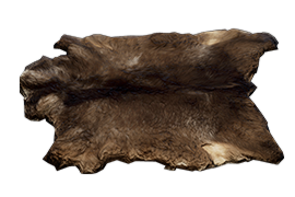 Goat Hide Rug — Dark and Darker
