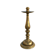 Gold Candle Holder (Cracked) — Dark and Darker